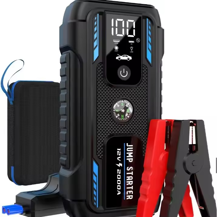 Portable Jump Starter - Taşınabilir Araç Çalıştırıcı Yüksek Güçlü 22000mAh