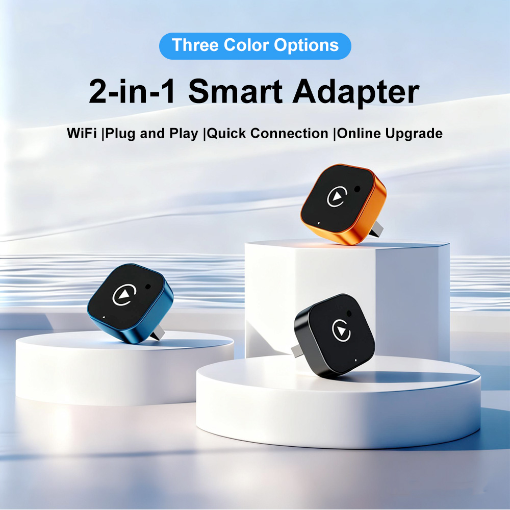 Car Accessories Usa - Kablosuz CarPlay Adaptörü 2'si 1 Arada