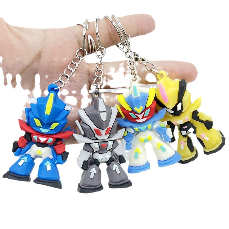 Car Accessories For Boys - Gundam Silikon Anahtarlık, Mini Mobile Suit