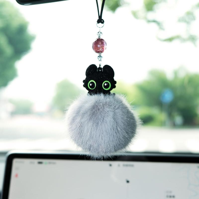 Car Accessories Hanging From Mirror - Dişsiz Işık Fırtınası Araba Dikiz Aynası