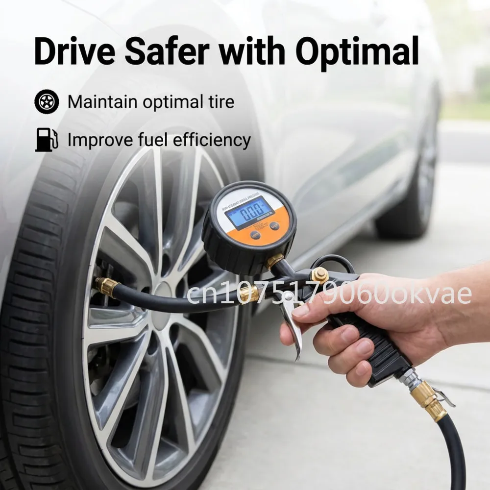 Car Accessories Under 200 - Yüksek Hassasiyetli Dijital Lastik Basınç Ölçer