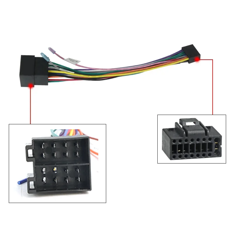 Car Accessories Usa - 16 Pin ISO Evrensel Güç Kablosu