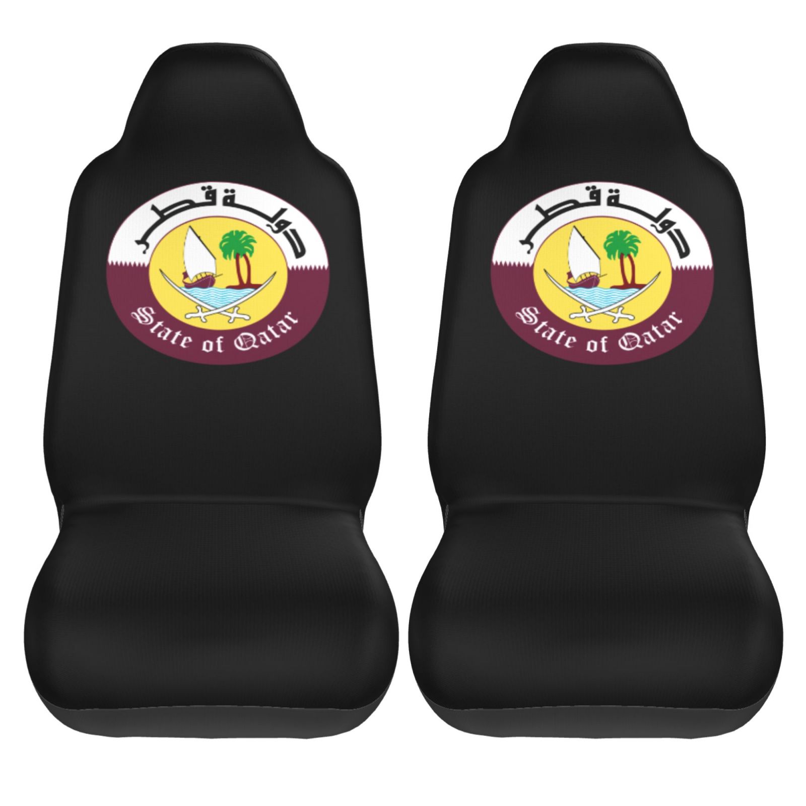 Qatar Car Accessories - Katar Ulusal Amblemi Desenli Araba Koltuğu
