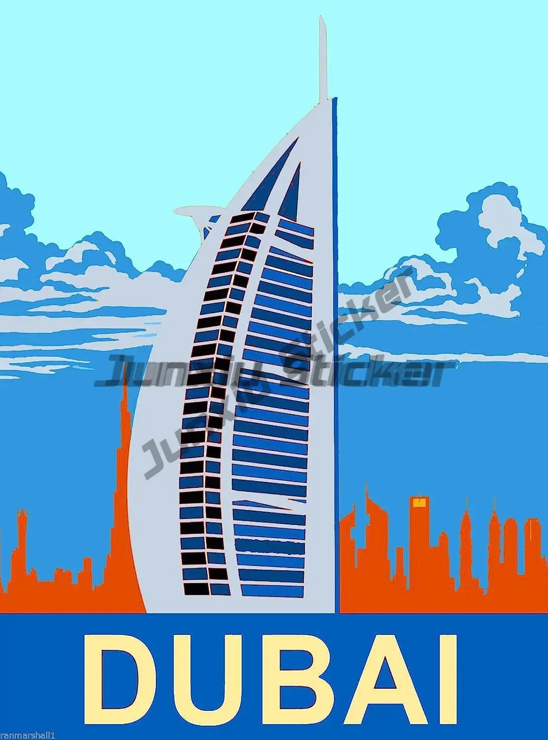 Car Accessories Uae - BAE Dubai Ulusal Bayrağı Araba Çıkartmaları