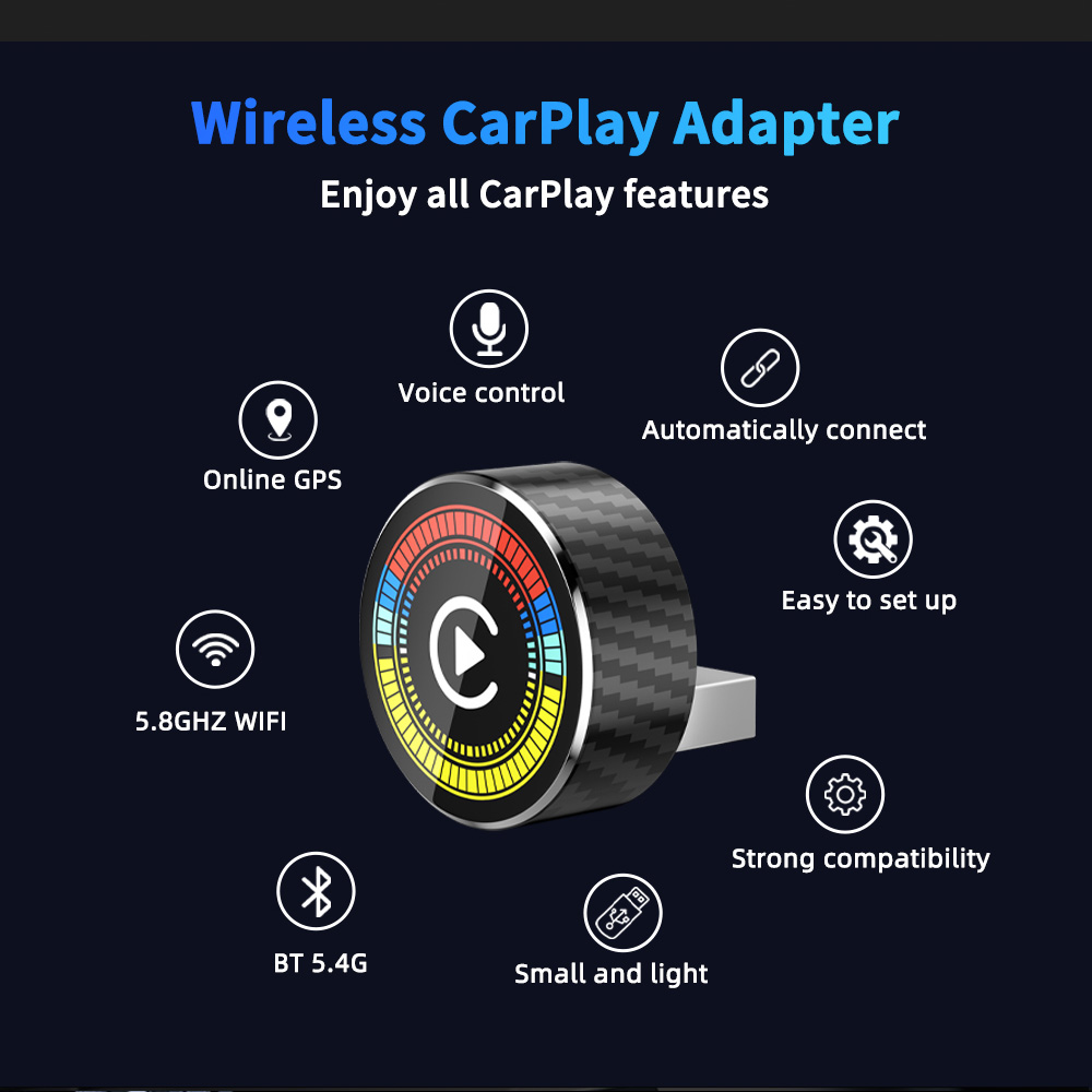 Yuvarlak Kablosuz CarPlay Andr - Car Accessories Usa incelemesi ve fiyatı