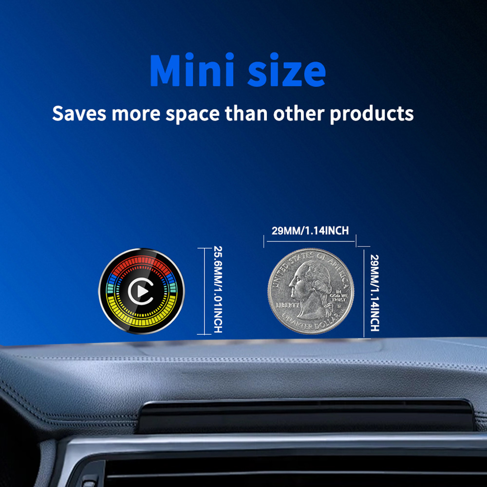 Yuvarlak Kablosuz CarPlay Andr - Car Accessories Usa incelemesi ve fiyatı