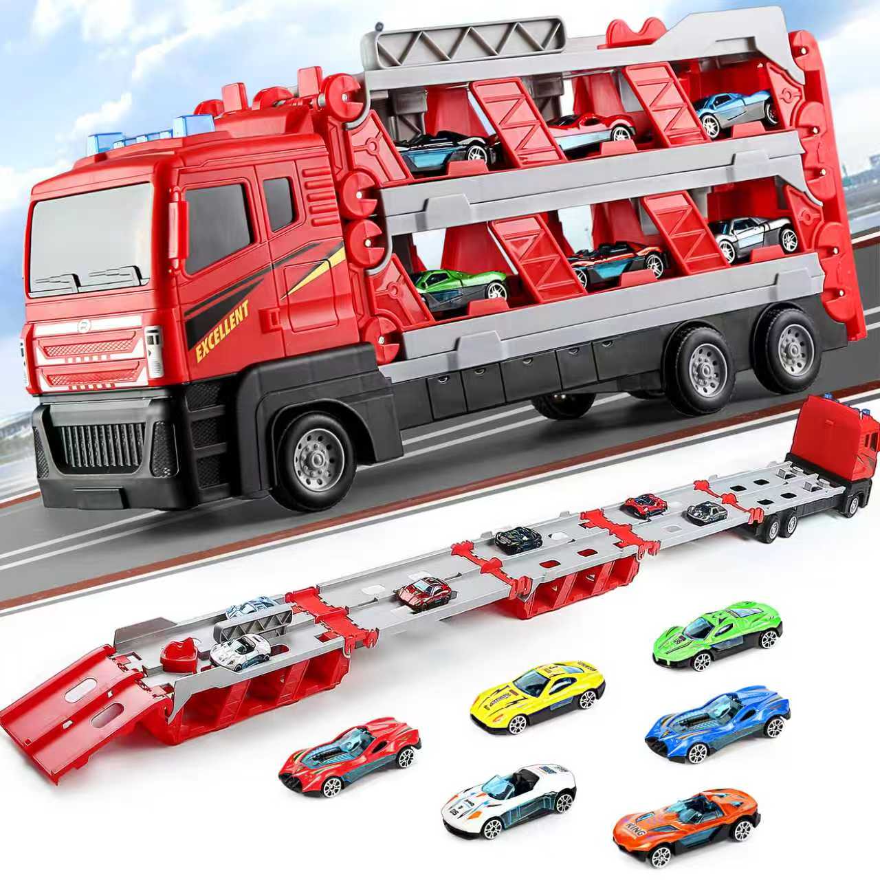 Katlanır Araba Taşıyıcı Kamyon - Car Accessories For Boys incelemesi ve fiyatı