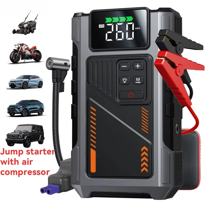 Taşınabilir, hava kompresörlü  - Portable Jump Starter incelemesi ve fiyatı