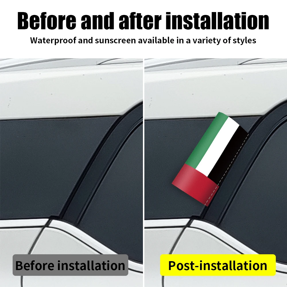 BAE Bayrağı Araba Stickerı, Su - Car Accessories Uae incelemesi ve fiyatı